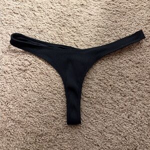 Minimale Animale Ribbed Wall Street Thong Bikini Bottom